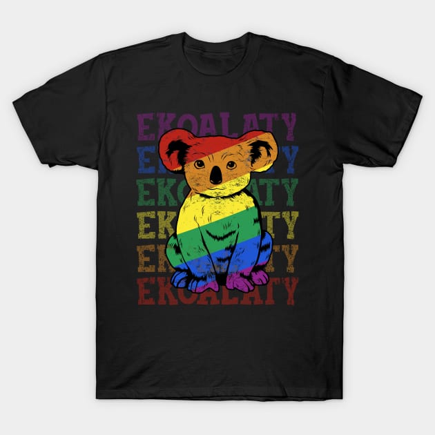 Equality Women LGBT Men Koala Gay Pride Homosexual T-Shirt by PomegranatePower